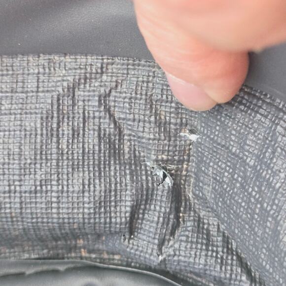 Oscar de la Renta Vintage Suitcase travel bag wheels tweed gray 25 inch - Picture 11 of 17